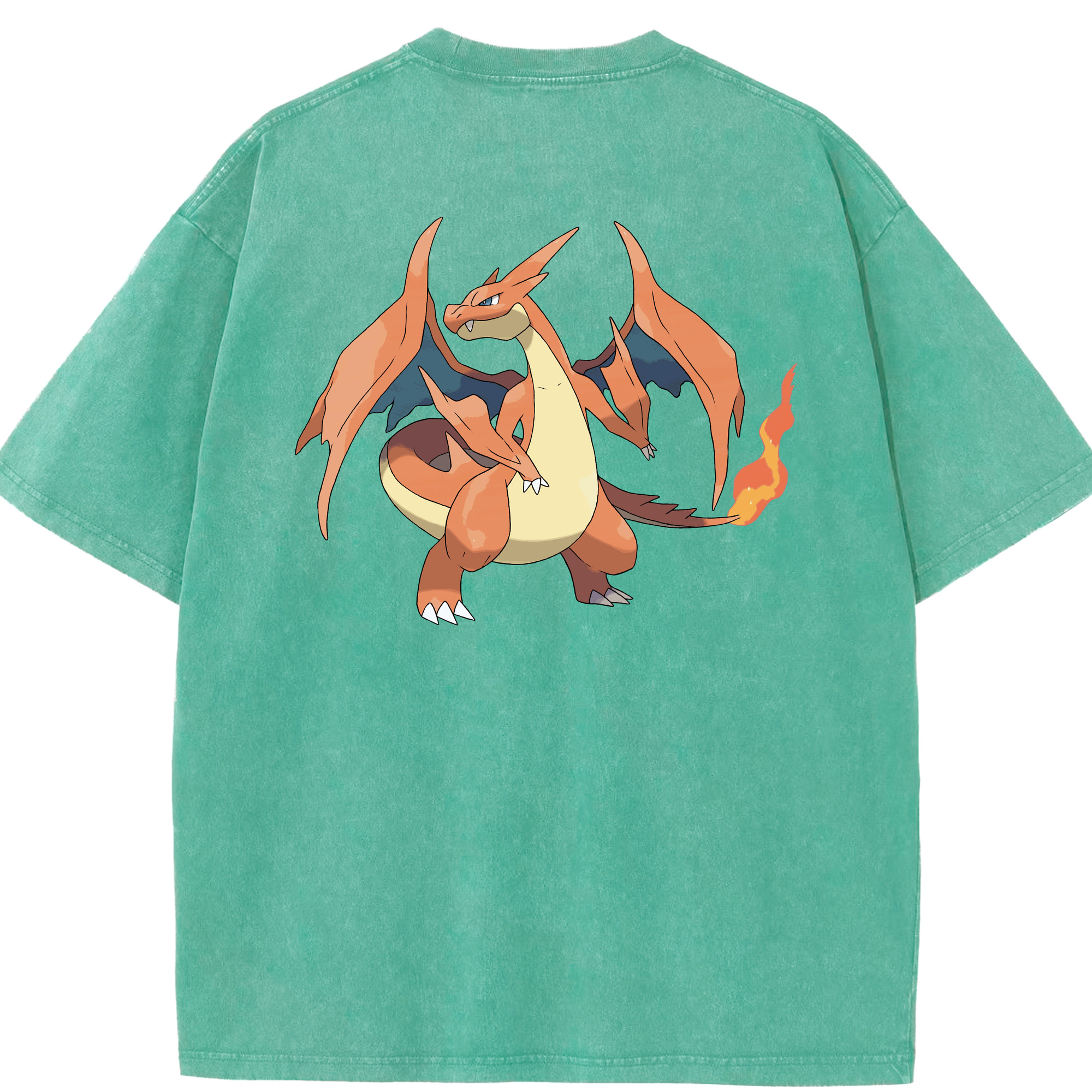 （画像用） ポケットモンスター Pokémon 綿100% ヴィンテージ風 半袖Tシャツ（背面プリント）